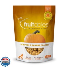 Fruitables Baked Dog Treats, Healthy Pumpkin Treat for Dogs, Low Calorie and
