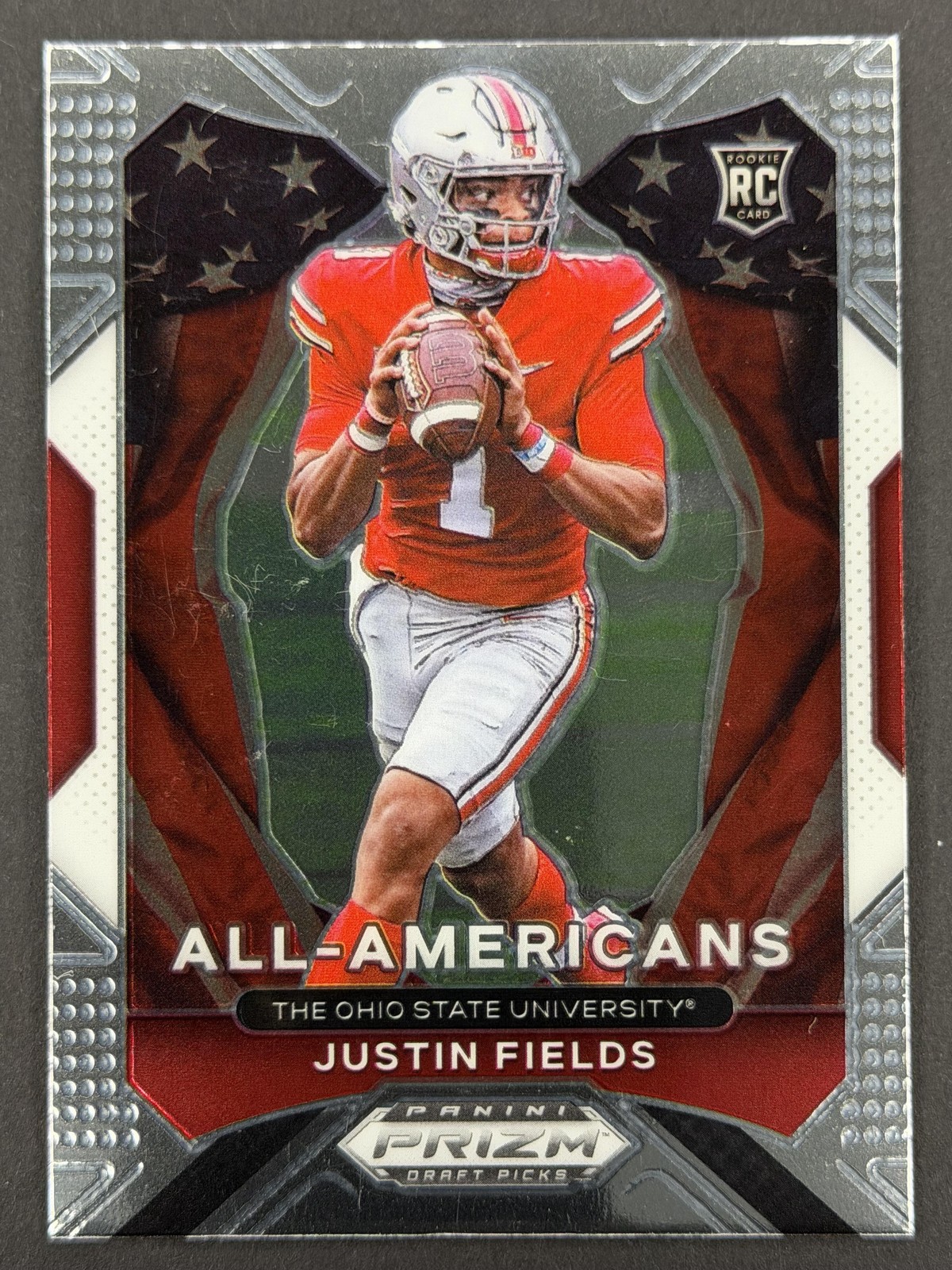 Justin Fields 2021 Panini Prizm Draft Picks Collegiate - #192