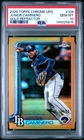 2025 TOPPS CHROME UPDATE GOLD REFRACTOR #109 JUNIOR CAMINERO 34/50 PSA 10