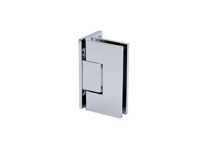 FHC Jr Glendale 5° Wall Mount Hinge Full Offset Back Plate ¼'' Glass Chrome
