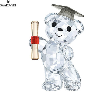 NIB 100% Authentic Swarovski Kris Bear Graduation Crystal Figurine #5301572