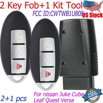 Easy Key Fob Smart Remote Tool for 2011 12~2017 Nissan Juke Quest Versa Note 1/2