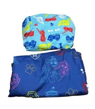 Nickelodeon Paw Patrol Twin Sheet Set Flat and Fitted Dogs Vehicles EUC