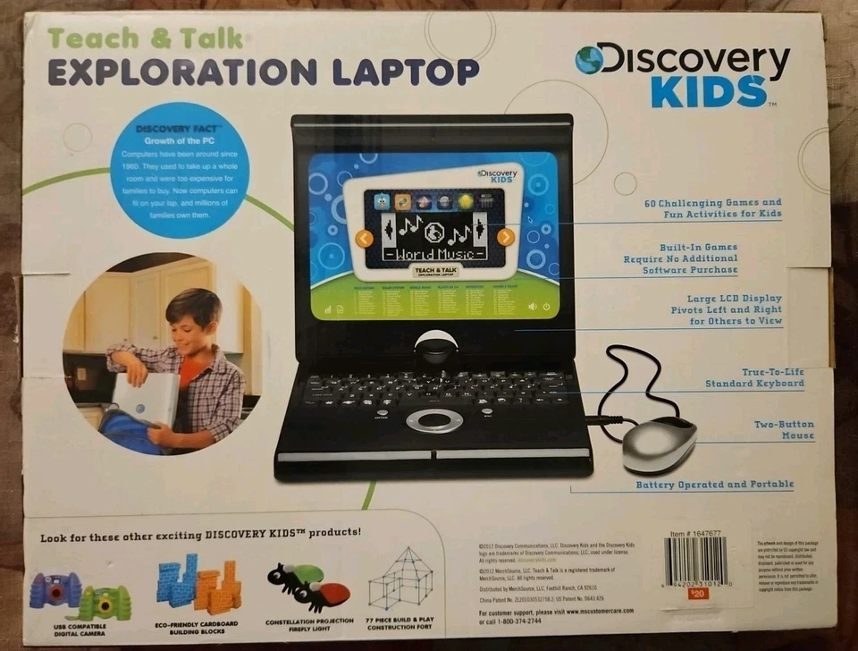 Discovery Kids Teach & Talk Exploration Laptop Discovery Communications New - Image 3 of 4