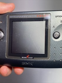 Neogeo Pocket Color Console Select Color Blue Black Tested No Battery Cover Read