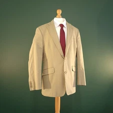 Boden Blazer Men's Size 40R Beige Single Breasted Notch Lapel Formal Jacket