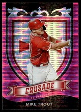 2021 Panini Chronicles Crusade Pink Pulsar Mike Trout Los Angeles Angels #19