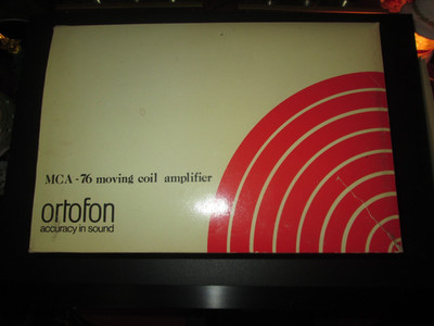 Rare Ortofon MCA-76 Moving Coil Amplifier Phono Pre-Amp In Box