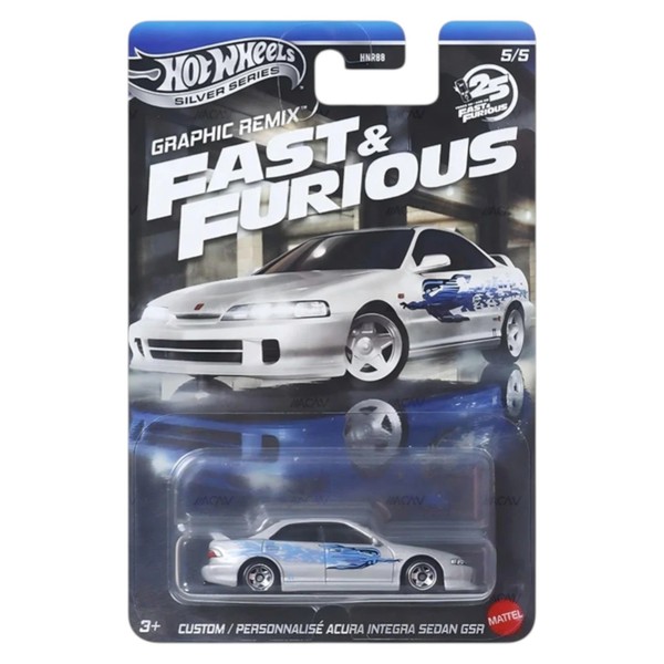 Hot Wheels 2025 - Fast & Furious Graphic Remix - Custom Acura Integra Sedan Gsr-image