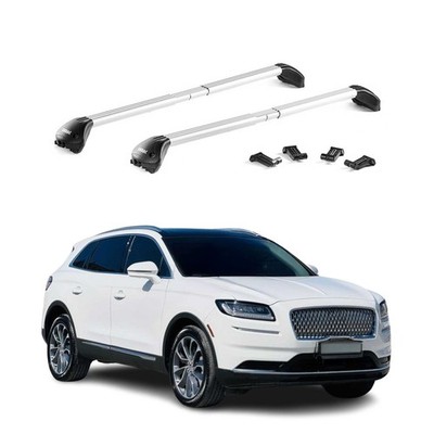 For Lincoln Nautilus 19-24 OMAC G005991 Gray Flush-Mounted Roof Rails Cross Bars