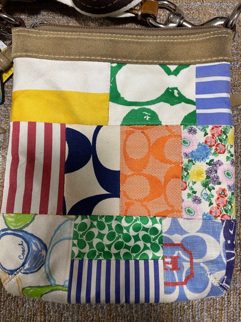COACH Patchwork Design Shoulder Bag - image 5