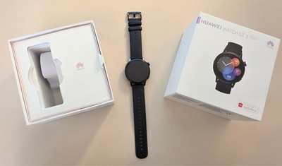Top! Huawei Watch GT 3 Active Edition 42mm Edelstahlgehäuse mit Sportarmband