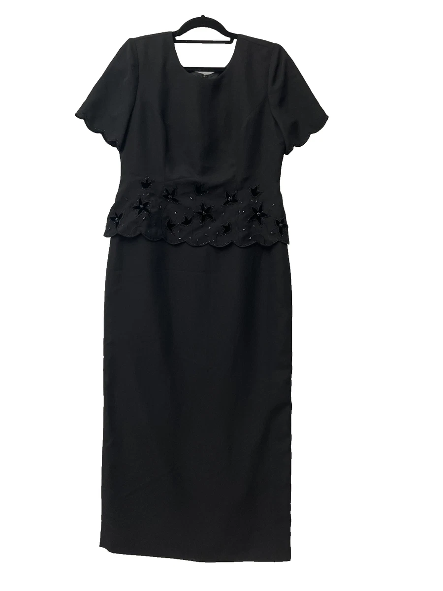 sachin and babi light blue dress R & M Richards Petite Long Sleeve Crinkle Pleated Ruffle Cascade Dress