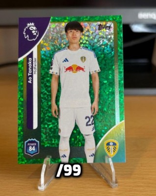 Topps Premier League 2026 Ao Tanaka Leeds United Green Sparkle /99 C4772