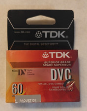 TDK DVM-60ME 60 Minute Mini DV Video Cassette - NEW