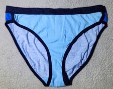 Justice Bikini Panties Size 20 Blue Two Tone Vinage Y2K NWOT