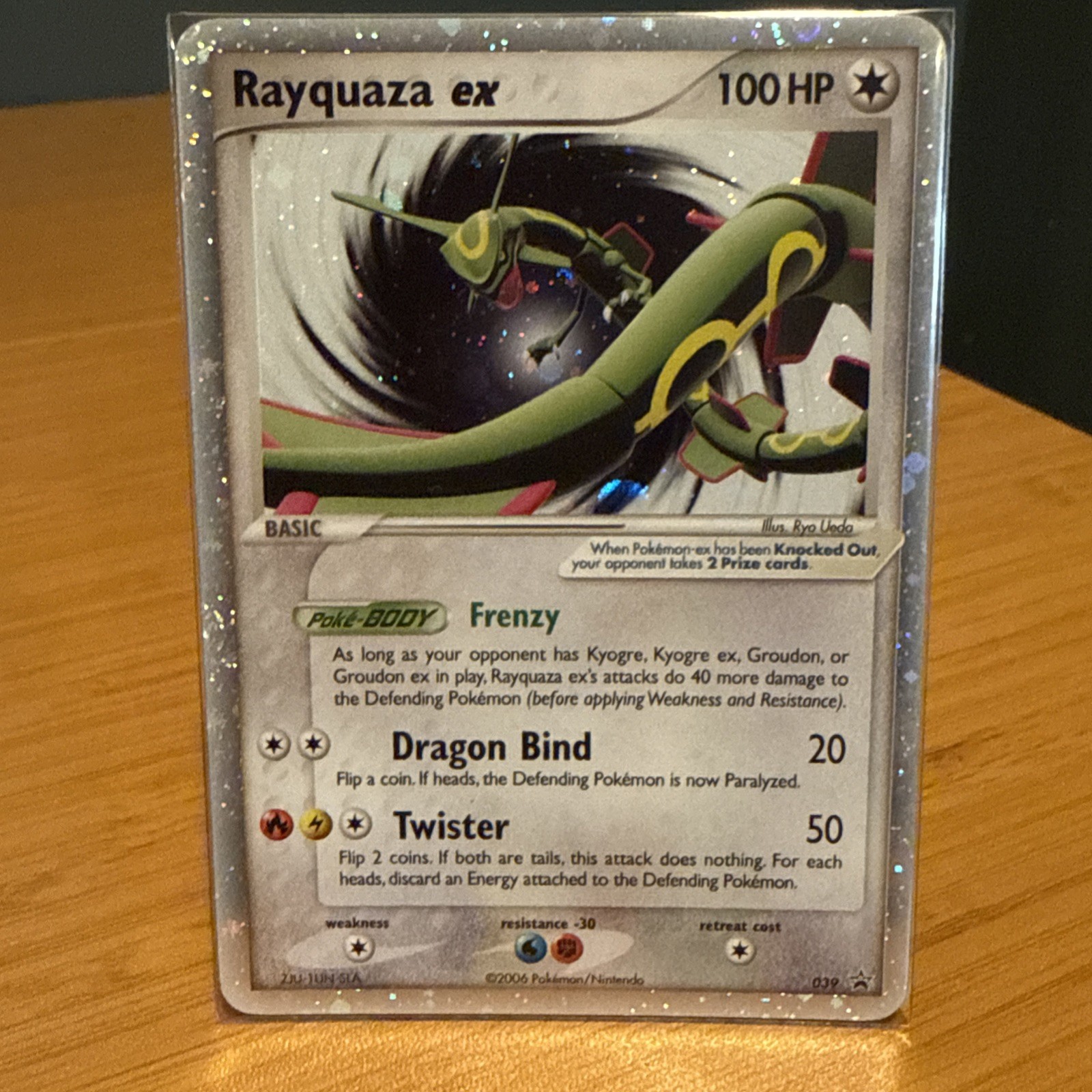 Pokémon TCG Rayquaza ex 039 EX Collector's Tin Nintendo Holo NM-