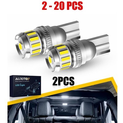 AUXITO LED T10 Plate License Glove Box Dome Light 6500K Bulb White 168 194 2-20X
