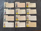 LOT OF 12 HASBRO GI JOE COBRA PEACH BACK FILE CARDS - VIPER DREADNOK DESTRO