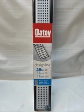 NEW 28" Shower Floor Linear Drain Square Grate Stainless Steel Oatey Designline