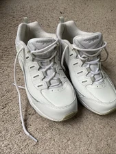 Easy Spirit White Leather Walking Running Sneakers Shoes Size 8