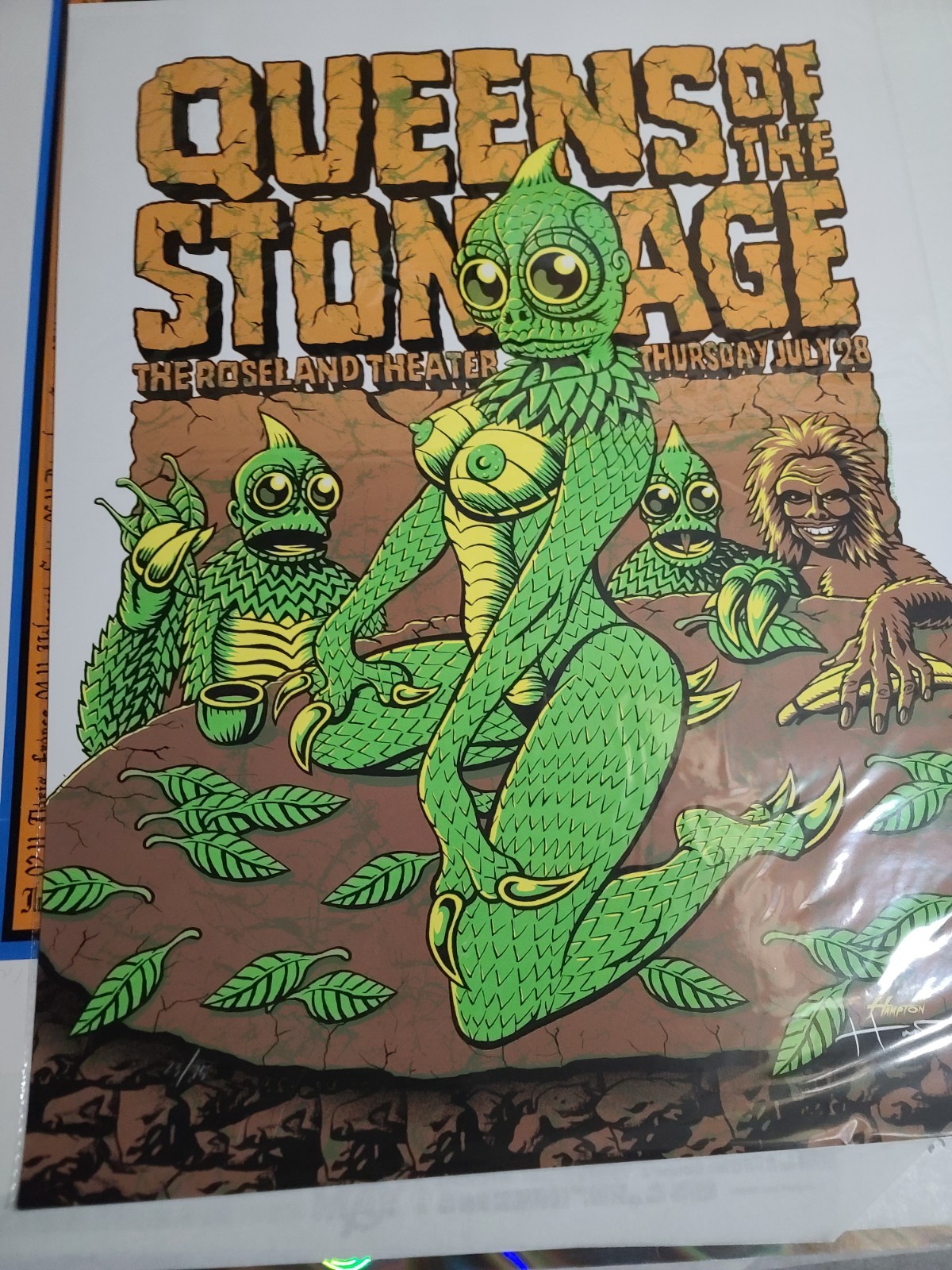 Queens of the Stone Age Poster 2011 Portland Justin Hampton 18x24