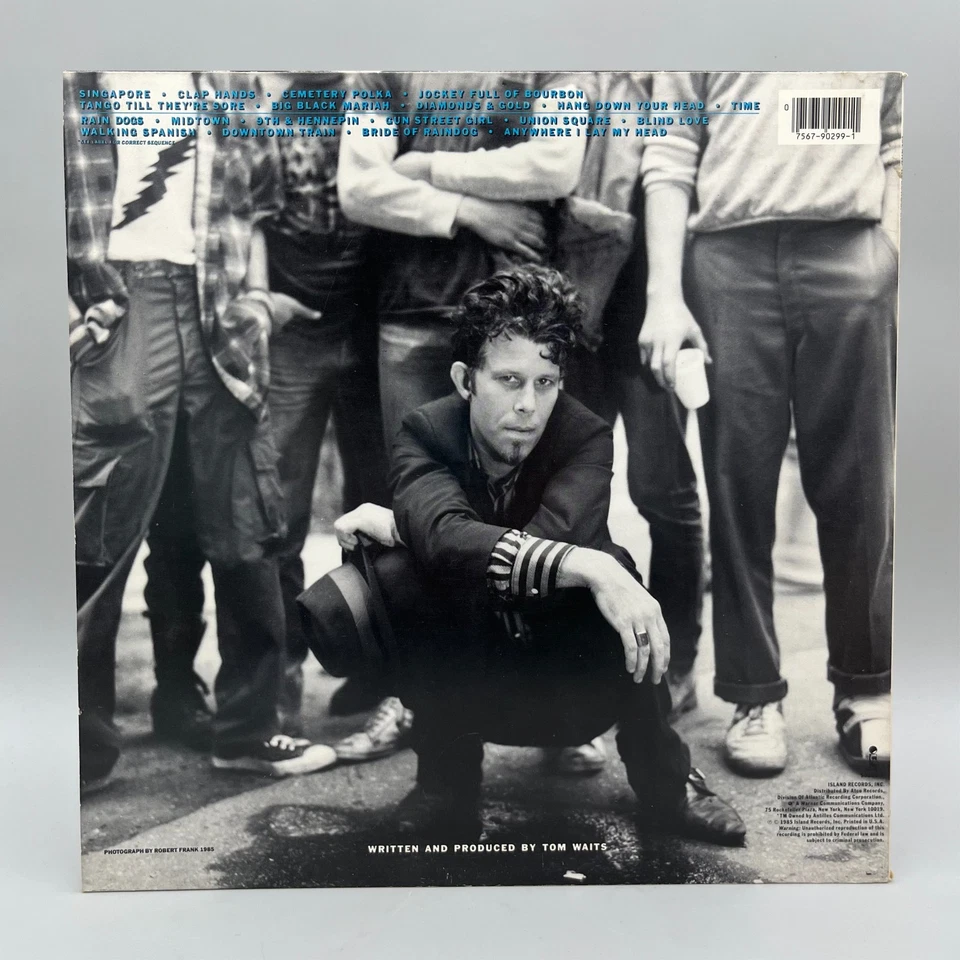 Tom Waits Rain Dogs Vinyl 1985 First Press Island Records 90299-1 Plus Mp3 - Image 4 of 4