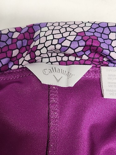 Callaway Opti Dri Donna S Golf Pickleball Skorts Viola Modello Geometrico - Foto 8 di 12
