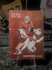 2025-26 Upper Deck Allure Lukas Dostal Red Orange Spectrum Ducks CF-13 /399