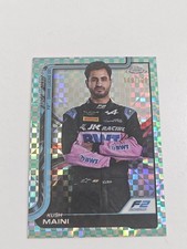 2025 Topps Chrome Formula 2 Kush Maini Aqua Checkerboard Refractor 149/199