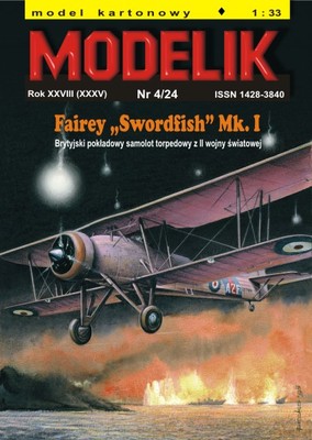 Kartonmodell Fairey Swordfish Mk. I 1:33 Modelik