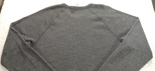 American Eagle Outfitters Maglia Cialda Termica Uomo Tg XL Nero Girocollo - Foto 17 di 17
