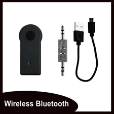Wireless Bluetooth 3.5mm Phone To AUX Car Stereo Music Receiver Adapter with Mic