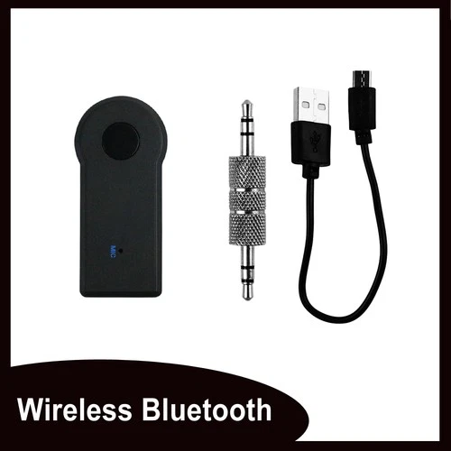 Wireless Bluetooth 3.5mm Phone To AUX Car Stereo Music Receiver Adapter with Mic