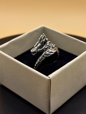 Bague Vintage En Argent 925 - Forme Dragon, Taille 62