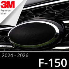 BocaDecals Solid Emblem Insert Decals For 2024-2025 Ford F150 (Set of 2)