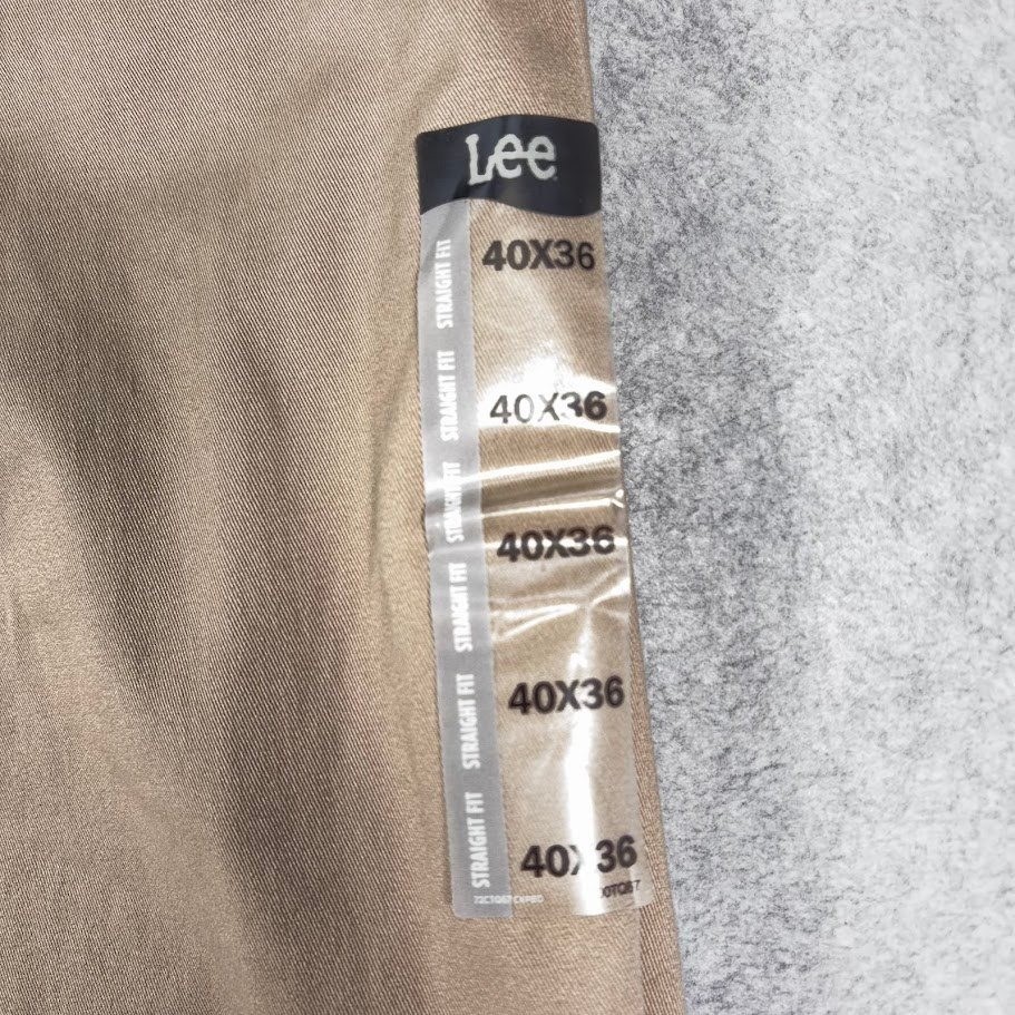Lee  Pants Mens Fits 40x35 Tan Performance Series Extreme Comfort MVP Straight thumbnail 3
