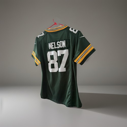 Nike On Field Green Bay Packers #87 Jordy Nelson Jersey Sz Yth L Stitched - Picture 2 of 6