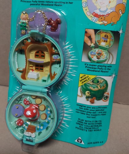 Polly Pocket Princess Polly's Woodland Realm Vintage Compact New BLUEBIRD 1992 - Picture 2 of 14