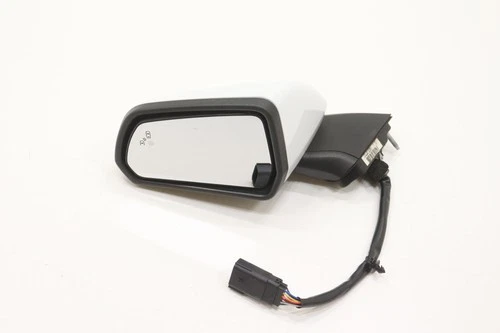 2015 - 2023 FORD MUSTANG FRONT LEFT SIDE DOOR REAR VIEW MIRROR OEM WHITE_YZ