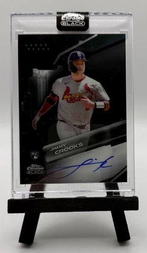 2026 Topps Chrome Black Jimmy Crooks Chrome Black Autographs (RAW)