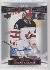 2022 Team Canada Juniors Program of Excellence Signatures Dylan Garand Auto 0i47