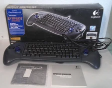 Logitech NetPlay Controller PS2 PS1 PlayStation 2 USB Keyboard Combo Boxed
