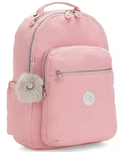 Sac à dos moyen KIPLING Séoul rose nuptiale rose rose NYLON 15" neuf avec étiquette 134 $ - Photo 5/6