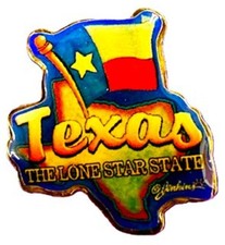 Texas The Lone Star State Hat Tac or Lapel Pin