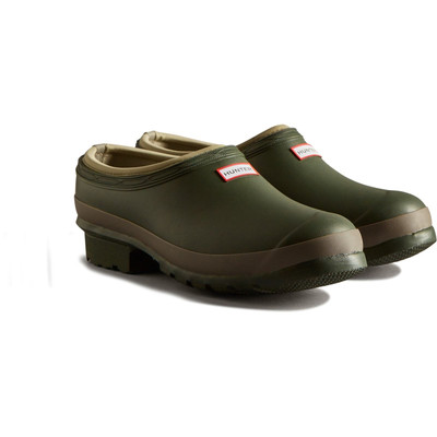 Hunter Gardener Rubber Herren Dunkeloliv/Ton Gartenschuhe Neu