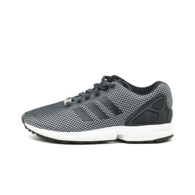 adidas Herren ZX Flux Schuhe schwarz-weiß Mesh Low-Top Sneaker EU 36 2/3