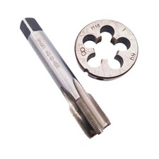 M18 x 1.0mm Tap  Die Set, Metric Thread, Right Hand, HSS Steel