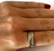 .585 14KT White Gold 10 Diamond 0.33cttw Men's Wedding Band Ring Size 9.25