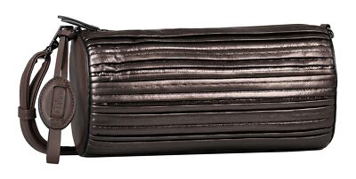 Gabor Nicola Barrel Bag Umhängetasche Tasche Metalic Brown dunkelbraun Neu